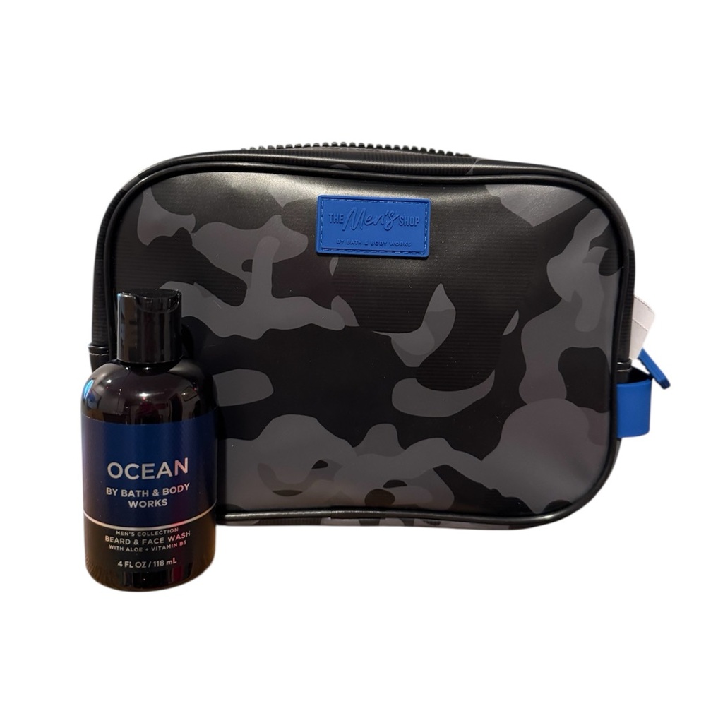 Bath & Body Works Men’s Collection Camoflauge Dopp Kit and Travel Face Wash NWT